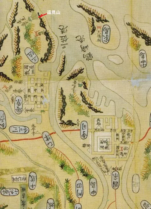 豊後国志附図　肥後屋敷付近-180